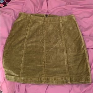 EUC Free People Velvet Modern Femme Skirt